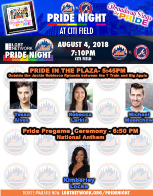 Recording Artist Kimberley Locke & Broadway Sings For Pride Will Sing At Pride Night At Citi Field With The NY Mets 