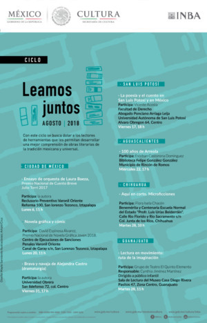 El Ciclo Leamos Juntos Visitará Cinco Estados De La República Durante Agosto Image