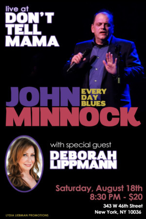 John Minnock Returns To Don't Tell Mama August 18th 