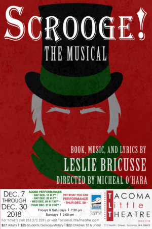 Tacoma Little Theatre Announces Auditions For SCROOGE Image