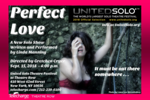 PERFECT LOVE Opens At The United Solo Theatre Festival Image