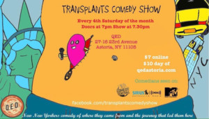 Transplants Comedy Returns to QED 