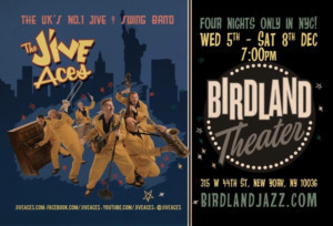 The Jive Aces to Appear Four Nights At Birdland This December 