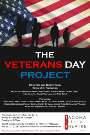 Tacoma Little Theatre Presents THE VETERANS DAY PROJECT  Image