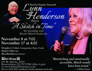 Back by Popular Demand, Don't Tell Mama Presents A SKITCH IN TIME: MY FRIENDSHIP WITH MAESTRO SKITCH HENDERSON 