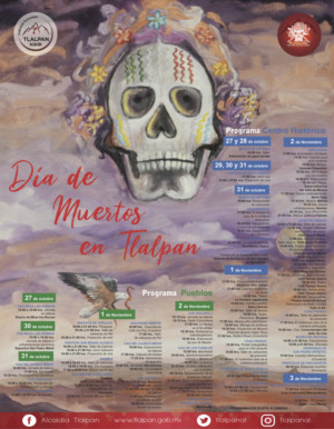 CULTURA TLALPAN. Gran Celebración Para Los Muertos En Tlalpan Image