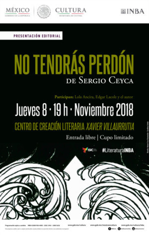 Sergio Ceyca Presentará Su Primera Novela, No Tendrás Perdón Image