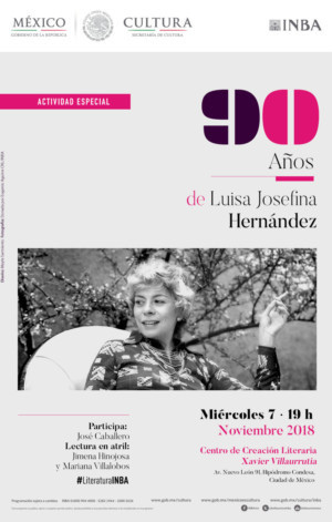 Se Hará Lectura En Atril De La Obra De Luisa Josefina Hernández Image