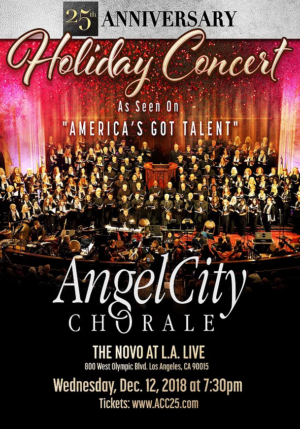AGT's Angel City Chorale Holiday Concert Adds Additional Performance 