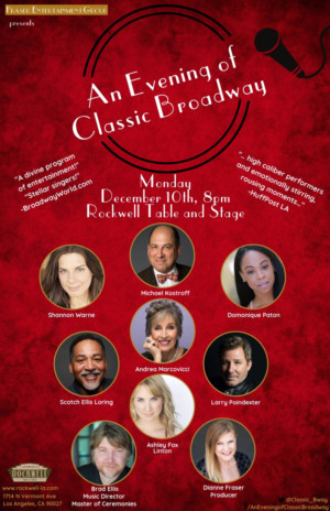 Andrea Marcovicci Sings Classic Broadway December 10th At Rockwell 