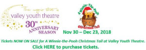 Valley Youth Theatre's 30th Anniversary Season Continues With A WINNIE-THE-POOH CHRISTMAS TAIL 
