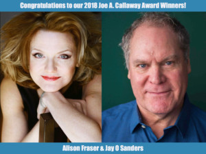 Alison Fraser, Jay O. Sanders Receive Actors' Equity Foundation Joe A. Callaway Award  Image