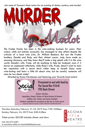 TLT Presents MURDER BY MERLOT- A MURDER MYSTERY DINNER Image