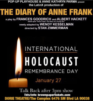 THE DIARY OF ANNE FRANK Observes Holocaust Remembrance Day With Post- Show Talk Back Image