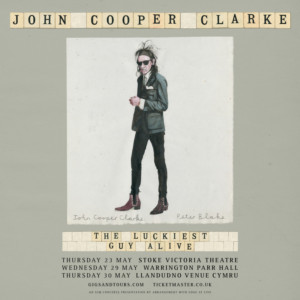 John Cooper Clarke Brings New Tour 'Luckiest Guy Alive' To Parr Hall 