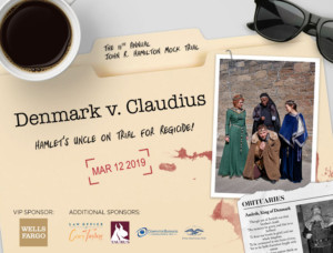 Orlando Shakes Presents THE 11TH ANNUAL JOHN R. HAMILTON MOCK TRIAL: DENMARK V. CLAUDIUS Image