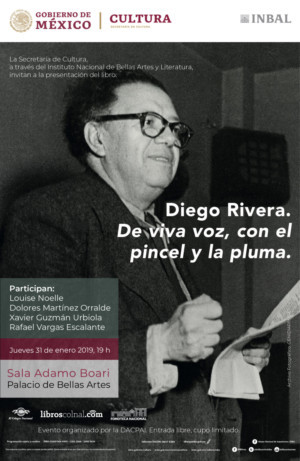 Con pincel y pluma se dará a conocer a Diego Rivera de viva voz