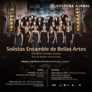 Solistas Ensamble De Bellas Artes Ofrecerá Música Sacra De Compositores Veristas En La Primera Noche De Museos Del Año 