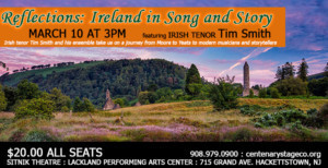 Cent. Stage Co. Hosts REFLECTIONS: IRELAND IN SONG AND STORY Image