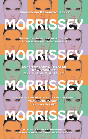 Morrissey Announces Broadway Residency 