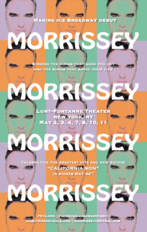 Morrissey Announces Broadway Residency Image