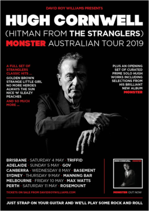 Hugh Cornwell Presents His MONSTER Tour Image