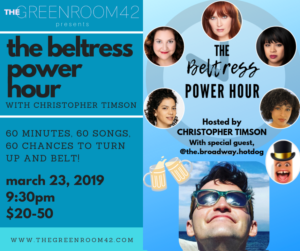 Christopher Timson Returns to The Green Room 42 with Special Guests 