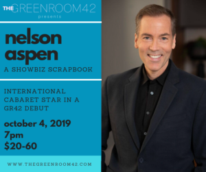 Nelson Aspen to Debut at The Green Room 42  Image