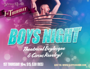 BOYS' NIGHT: AN ALL-MALE CIRQUELESQUE REVUE Returns To The Slipper Room May 2  Image