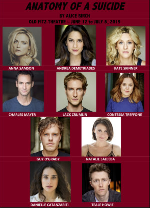 Cast Announced For ANATOMY OF A SUICIDE At Old Fitz Theatre Image