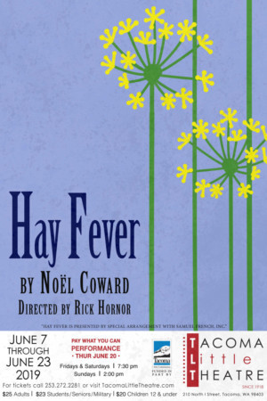 Tacoma Little Theatre Presents HAY FEVER Image