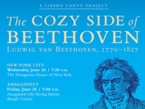 Beethoven Vocal Concerts Set for Long Island And Manhattan 