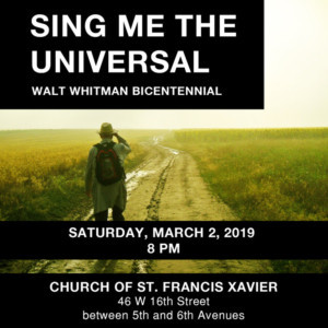 Cecilia Chorus Of NY Presents SING ME THE UNIVERSAL - A Walt Whitman Bicentennial Concert Image