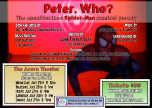 The Spider-Man Parody PETER, WHO? Opens At The NYMF Tonight 