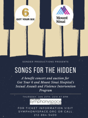 Sonder Productions Presents Songs for the Hidden Benefit Concert 