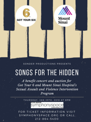 Sonder Productions Presents Songs for the Hidden Benefit Concert Image