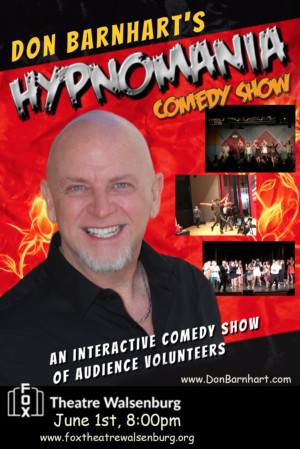 Don Barnhart's HYPNOMANIA Show Comes To Fox Theatre In Walsenburg Image