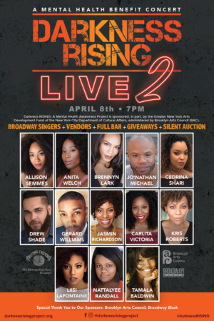 Black Broadway Announces Mental Health Benefit Concert: Darkness RISING: Live 2! Image