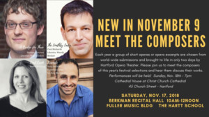 Hartford Opera Theater And The Hartt School Community Division Hold Meet The Composers Event Image