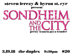 Steven Ferezy And Byron St. Cyr Present SONDHEIM AND THE CITY Image