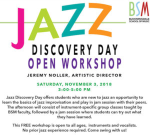 Bloomingdale School Of Music Presents Jazz Discovery Day  Image