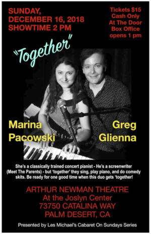 TOGETHER Starring Greg Glienna &  Marina Pacowski Comes To Palm Desert 