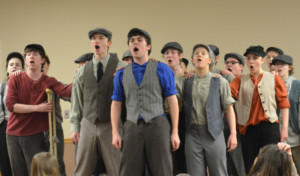 The CHS Opening Knights Proudly Present Disney's NEWSIES Image