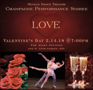 Neville Dance Theatre Presents a Valentine's Day Champagne Soiree and Dance Performance  Image