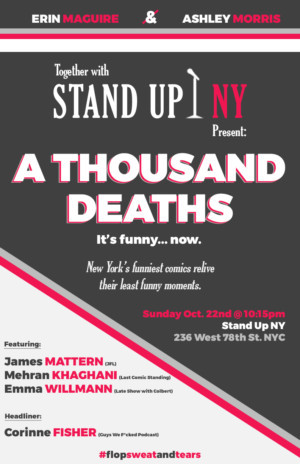 Stand Up NY to Present A THOUSAND DEATHS Storytelling Show Image