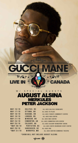 Gucci Mane Announces 'Live In Canada Tour 2019' 