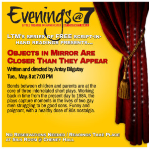 LTM's Popular Play Reading Series Evenings @7 Presents OBJECTS IN MIRROR ARE CLOSER THAN THEY APPEAR 