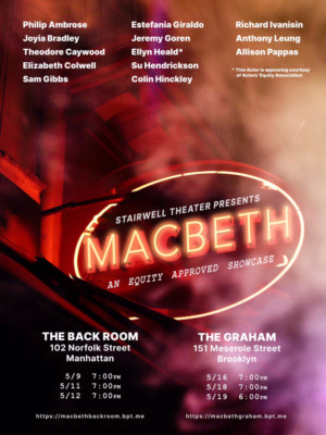 Stairwell Theater Announces Full Cast And Performances For MACBETH 