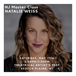 Natalie Weiss To Conduct Vocal Performance Master Class In Scotch Plains, NJ 