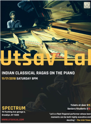 Indian Pianist Utsav Lal Comes to Brooklyn This November 